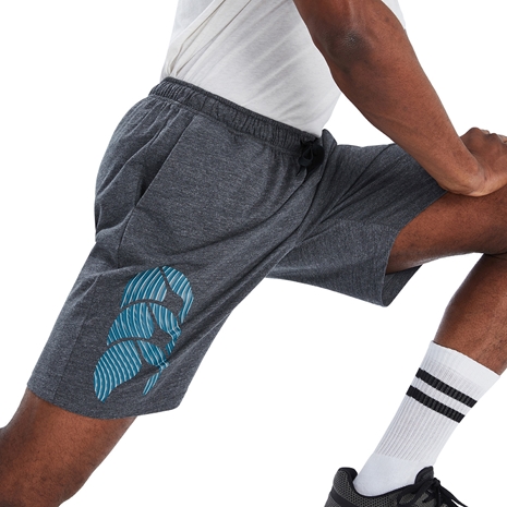 Canterbury Mens Cotton Shorts - Future Utility Marl - Lunging
