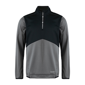 Canterbury Mens Quarter Zip Top - Smoked Pearl - Front