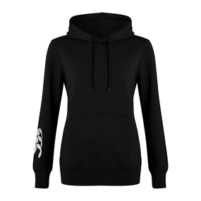 Canterbury Womens Club Hoodie Black - Front