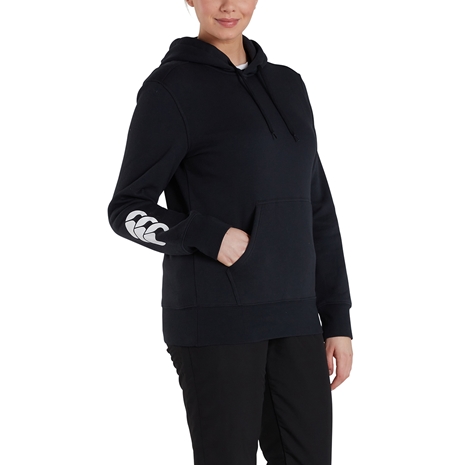 Canterbury Womens Club Hoodie Black - Model