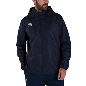 Canterbury Club Vaposhield Full Zip Rain Jacket Navy - Front