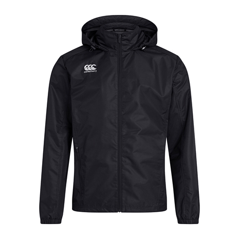 Canterbury Club Vaposhield Full Zip Rain Jacket Black - Front