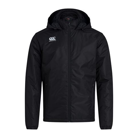 Canterbury Club Vaposhield Stadium Jacket Black - Front Canterbury Club Vaposhield Stadium Jacket Black - Front