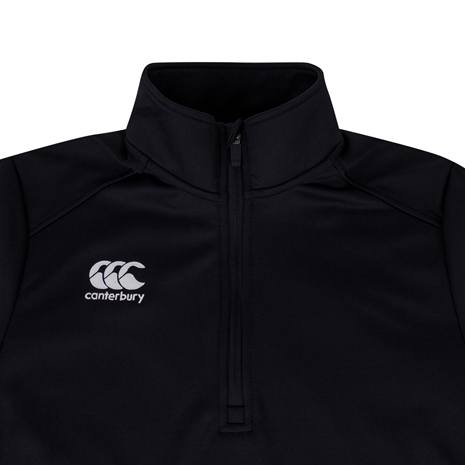Canterbury Club 1/4 Zip Mid Layer Training Top Black - Canterbur