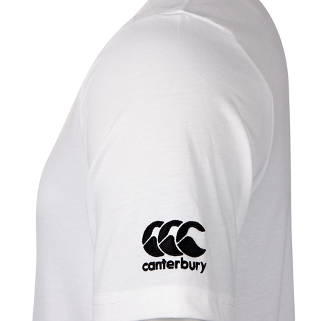 Canterbury Mens Club Plain T-Shirt - White - Sleeve