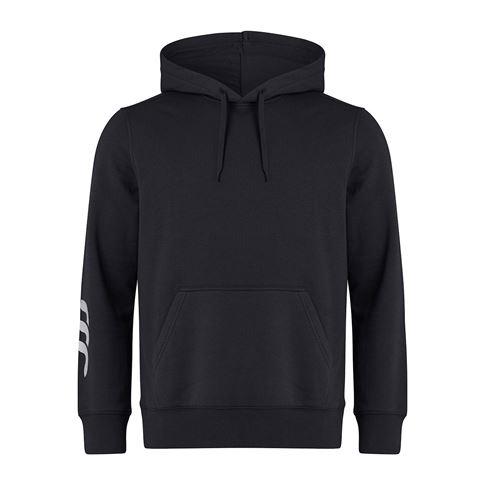 Canterbury Club Hoodie Black Youths - Front Canterbury Club Hoodie Black Youths - Front