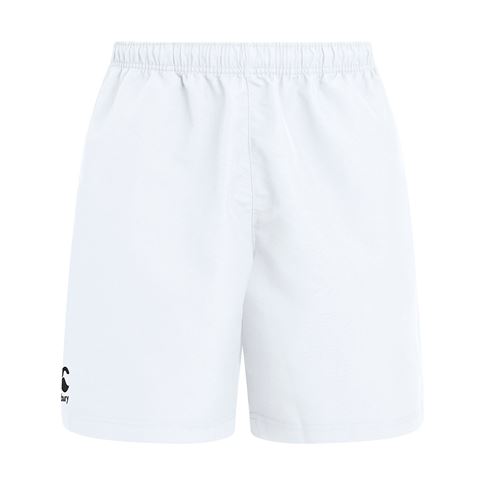 Canterbury Club Gym Shorts White Youths - Front Canterbury Club Gym Shorts White Youths - Front