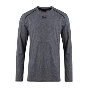 Canterbury Mens Vapodri Training Tee - Grey Marl Long Sleeve - F