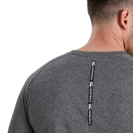 Canterbury Mens Vapodri Training Tee - Grey Marl Long Sleeve - D