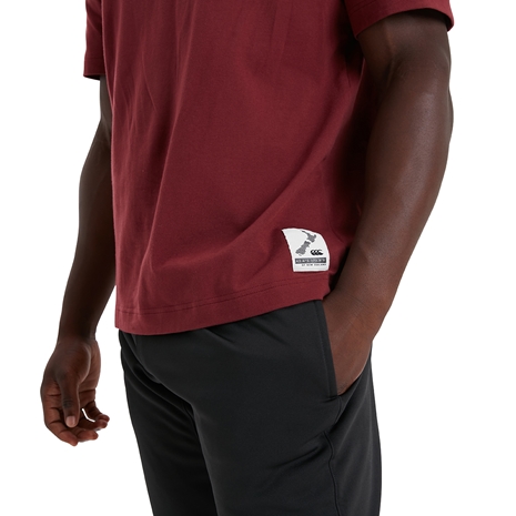 Canterbury Mens Oversize Tee - Chocolate Truffle - Hem