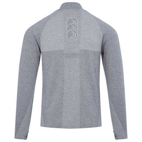 Canterbury Mens Seamless 1st Layer Top - Classic Marl - Back