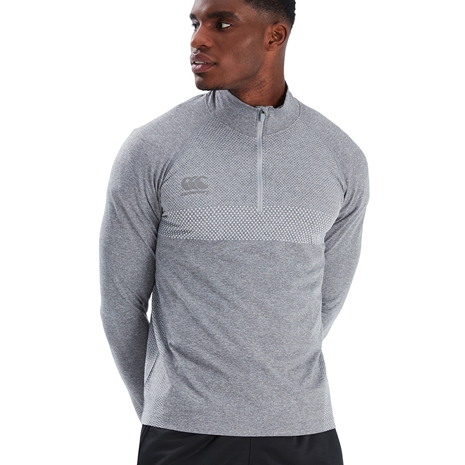 Canterbury Mens Seamless 1st Layer Top - Classic Marl - Model Fr