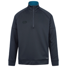 Canterbury Mens Thermoreg 1/4 Zip Fleece - Black - Front