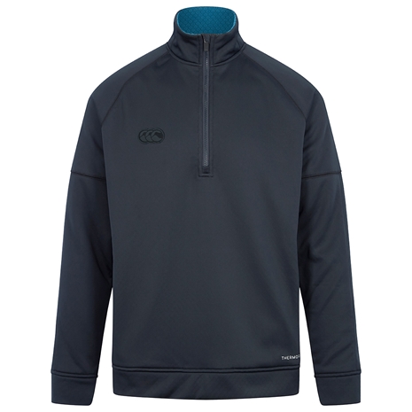 Canterbury Mens Thermoreg 1/4 Zip Fleece - Black - Front