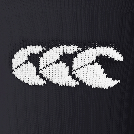 Canterbury Adults Mid Calf Grip Socks - Black - Canterbury Logo