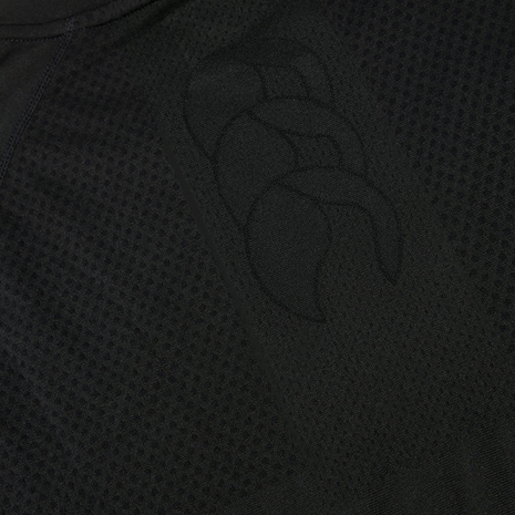 Canterbury Mens Seamless Training Tee - Black - Fabric Detail