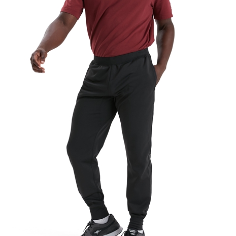 Canterbury Mens Lightweight Fleece Pants - Black and Gunmetal - 