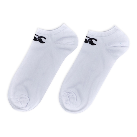 Canterbury Adults 3 Pack Trainer Socks - White - Singlet Pair