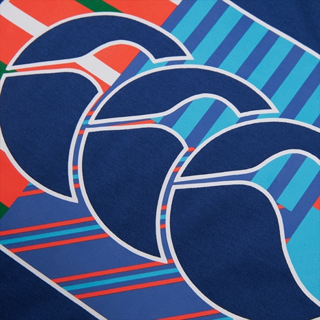 Canterbury Mens Uglies T-Shirt - Blue Print - Uglies Logo