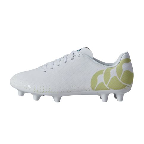Canterbury Kids Speed Infinite FG Team Rugby Boots - White - Out Canterbury Kids Speed Infinite FG Team Rugby Boots - White - Out