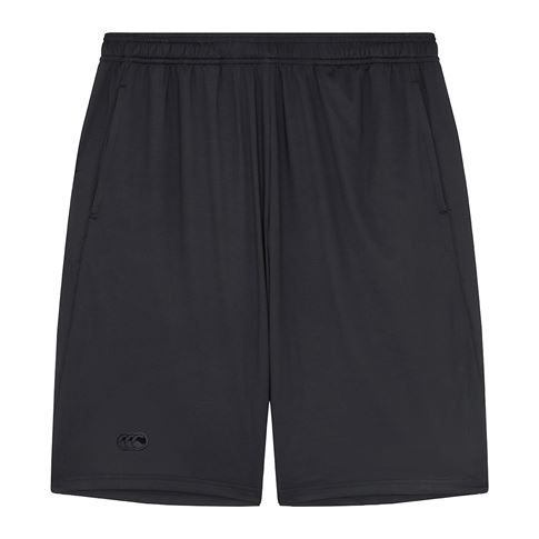 Canterbury Mens Stretch Knit Gym Shorts - Black - Front Canterbury Mens Stretch Knit Gym Shorts - Black - Front