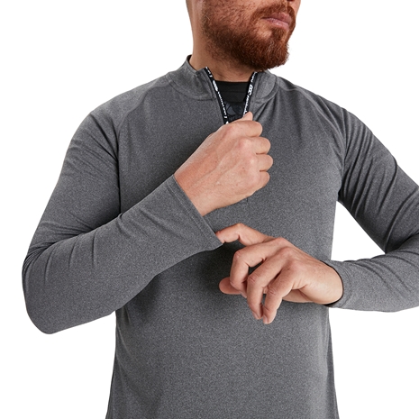 Canterbury Mens Vapodri 1st Layer Top - Medium Grey Marl - Detai
