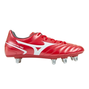 Mizuno Adults Monarcida Neo II Rugby Boots - High Risk Red - Out