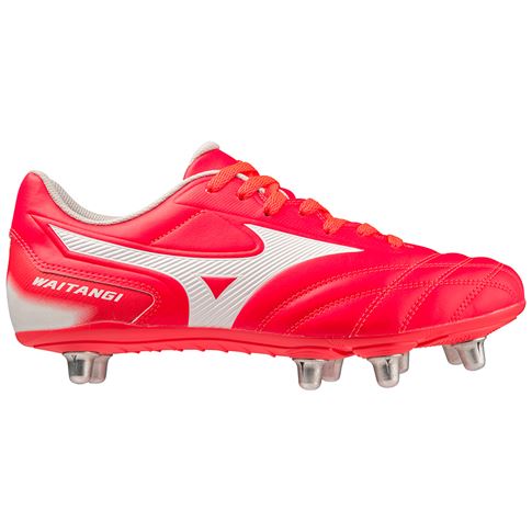 Mizuno Adults Waitangi II CL SG Rugby boots - Fiery Coral - Instep Mizuno Adults Waitangi II CL SG Rugby boots - Fiery Coral - Instep