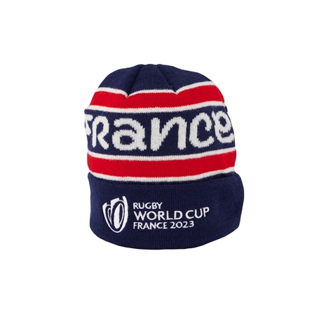 Adults France Rugby World Cup 2023 Beanie - Navy - Back Adults France Rugby World Cup 2023 Beanie - Navy - Back