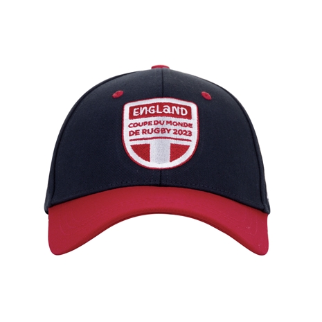 Adults England Rugby World Cup 2023 Cap - Navy - Front Adults England Rugby World Cup 2023 Cap - Navy - Front