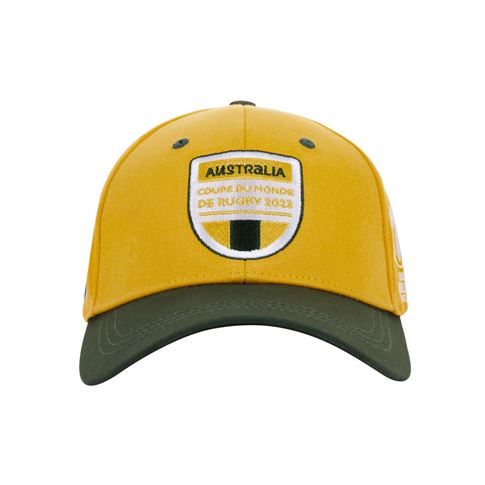 Adults Australia Rugby World Cup 2023 Cap - Gold - Front Adults Australia Rugby World Cup 2023 Cap - Gold - Front