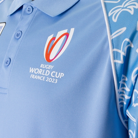 Mens Argentina Rugby World Cup 2023 Polo - Sky - RWC Logo Mens Argentina Rugby World Cup 2023 Polo - Sky - RWC Logo