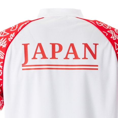 Mens Japan Rugby World Cup 2023 Polo - White - Collar Mens Japan Rugby World Cup 2023 Polo - White - Collar