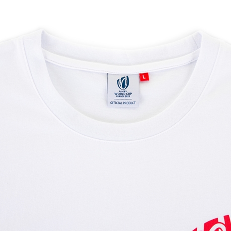 Mens Japan Rugby World Cup 2023 Supporters Tee - White - Collar