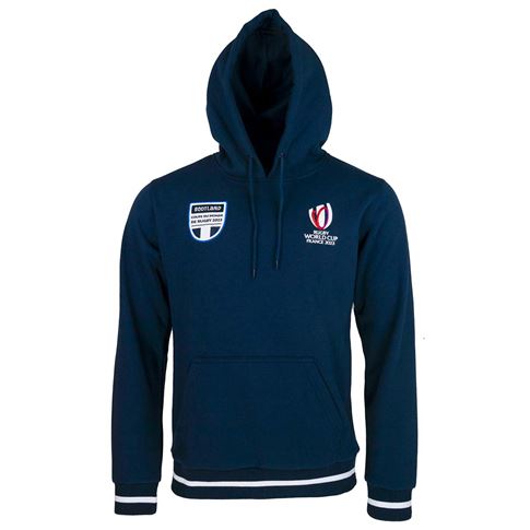 Mens Scotland Rugby World Cup 2023 Hoodie - Navy - Front Mens Scotland Rugby World Cup 2023 Hoodie - Navy - Front