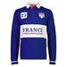 Mens France Rugby World Cup 2023 Rugby Shirt - Navy Long Sleeve  