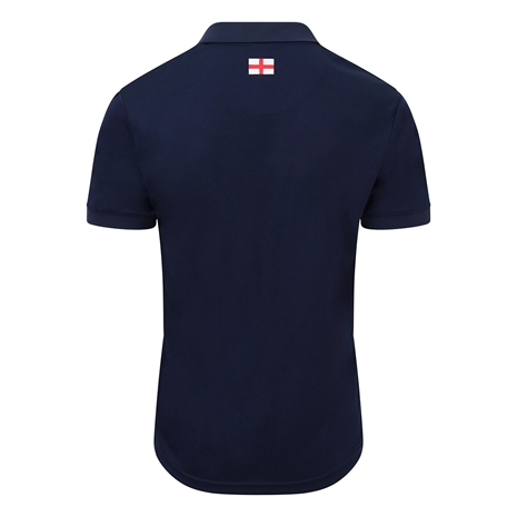 England X Rugby World Cup 2023 Mens Lightweight Polo - Navy - Ba England X Rugby World Cup 2023 Mens Lightweight Polo - Navy - Ba