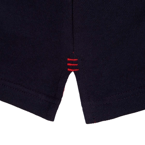 Mens Rugby World Cup 2023 Logo Polo - Navy - Hem Mens Rugby World Cup 2023 Logo Polo - Navy - Hem