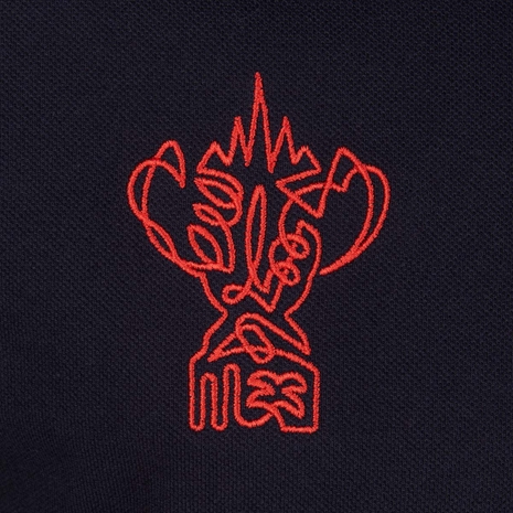 Mens Rugby World Cup 2023 Logo Polo - Navy - Webb Ellis Cup Badg Mens Rugby World Cup 2023 Logo Polo - Navy - Webb Ellis Cup Badg