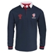 Mens Rugby World Cup 2023 Logo Rugby Shirt - Navy Long Sleeve -  