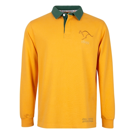 Rugbystore Australia Mens 1899 200 Years of Rugby Shirt - Gold -