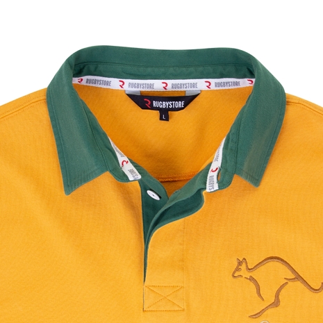 Rugbystore Australia 1899 Mens Rugby Shirt - Long Sleeve Gold - 