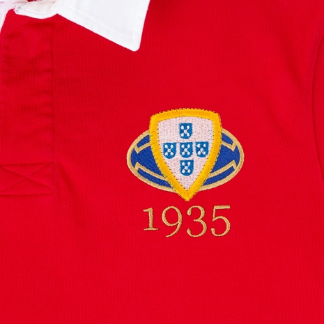 Portugal Mens Rugby Origins 1935 Rugby Shirt - Long Sleeve Red -
