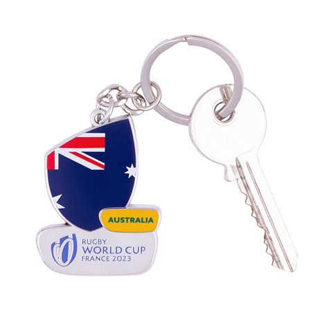 Rugby World Cup 2023 Australia Flag Keyring - with Keys
