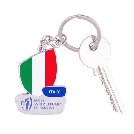 Rugby World Cup 2023 Italy Flag Keyring - With Keys Rugby World Cup 2023 Italy Flag Keyring - With Keys