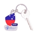 Rugby World Cup 2023 Samoa Flag Keyring - With Keys 