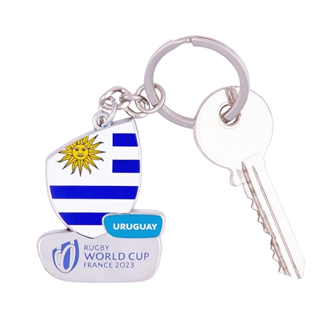 Rugby World Cup 2023 Uruguay Flag Keyring - With Keys Rugby World Cup 2023 Uruguay Flag Keyring - With Keys