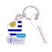 Rugby World Cup 2023 Uruguay Flag Keyring - With Keys  Rugby World Cup 2023 Uruguay Flag Keyring - With Keys
