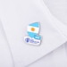 Rugby World Cup 2023 Argentina Flag Pin Badge - On a Rugby Shirt  Rugby World Cup 2023 Argentina Flag Pin Badge - On a Rugby Shirt