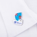 Rugby World Cup 2023 Fiji Flag Pin Badge - On a Shirt  Rugby World Cup 2023 Fiji Flag Pin Badge - On a Shirt
